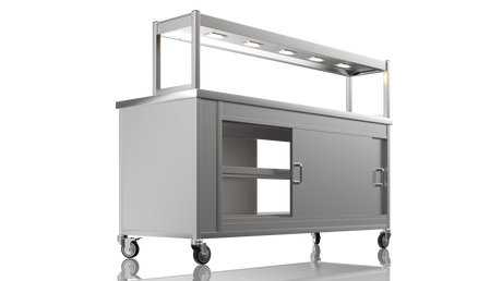Nordstar Pass Through Hot Cupboard With Triple Tier Gantry Chef Pass 1800mm | STC1800P Hot Cupboards Nordstar