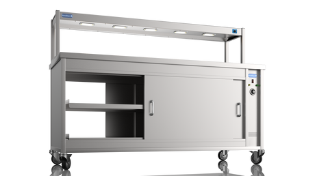 Nordstar Pass Through Hot Cupboard With Triple Tier Gantry Chef Pass 1800mm | STC1800P Hot Cupboards Nordstar