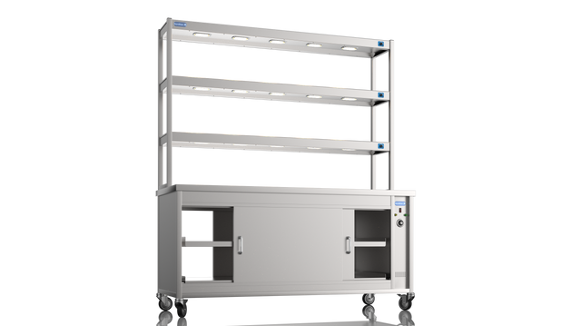 Nordstar Pass Through Hot Cupboard With Single Tier Gantry Chef Pass 1800mm | TTC1800P Hot Cupboards Nordstar