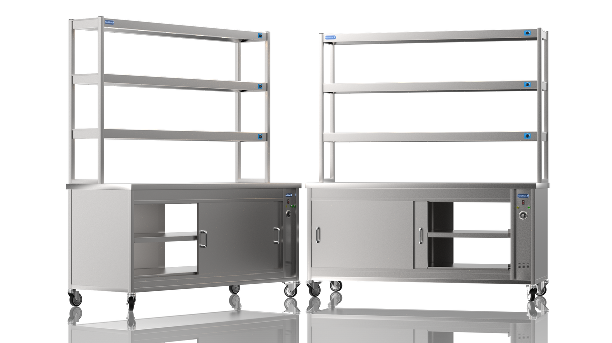 Nordstar Pass Through Hot Cupboard With Single Tier Gantry Chef Pass 1800mm | TTC1800P Hot Cupboards Nordstar