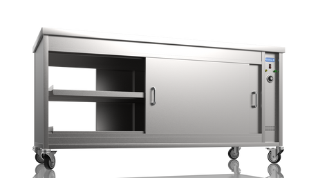 Nordstar Mobile Pass Through Hot Cupboard Flat Top Servery 1800mm | HC1800P Hot Cupboards Nordstar