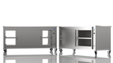 Nordstar Mobile Pass Through Hot Cupboard Flat Top Servery 1800mm | HC1800P Hot Cupboards Nordstar