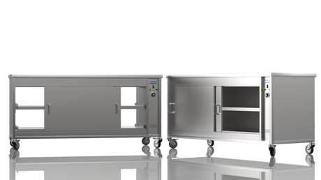 Nordstar Mobile Pass Through Hot Cupboard Flat Top Servery 1800mm | HC1800P Hot Cupboards Nordstar