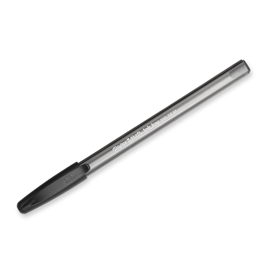 Paper Mate Inkjoy 100 Capped Medium Black Tuck (Pack of 50) - DE717  Paper Mate   