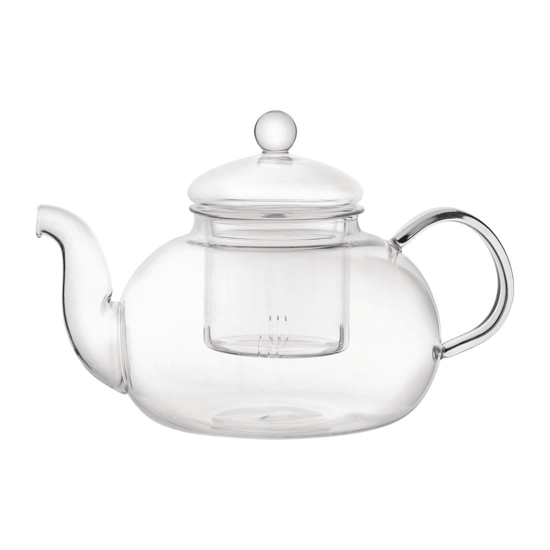Utopia Long Island Glass Teapot 1Ltr (Pack of 6) - CN987  Utopia   