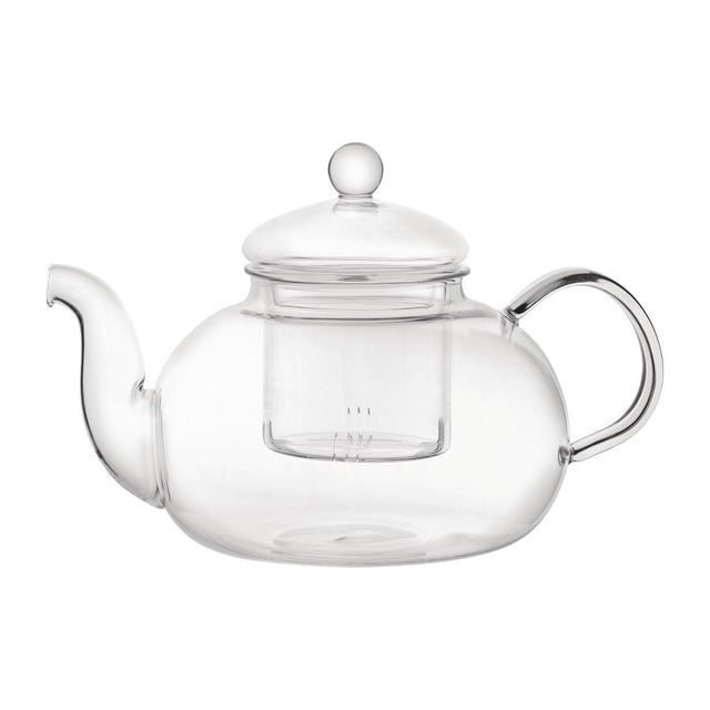 Utopia Long Island Glass Teapot 1Ltr (Pack of 6) - CN987  Utopia   
