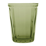 Olympia Cabot Panelled Glass Tumbler Green 260ml (Pack of 6) - CR829 Utopia Hi Balls and Tumblers Olympia   
