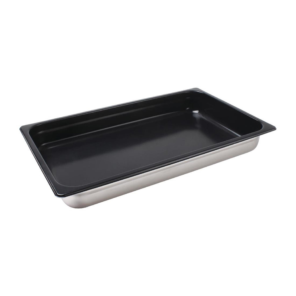 Vogue Heavy Duty Stainless Steel Non Stick 1/1 Gastronorm Tray 65mm - CS753  Vogue   