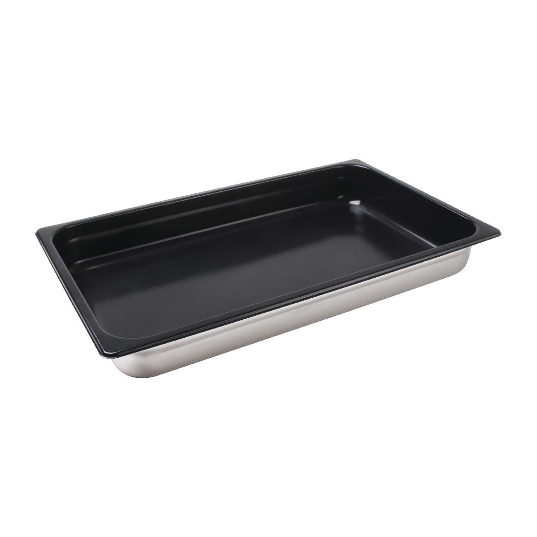 Vogue Heavy Duty Stainless Steel Non Stick 1/1 Gastronorm Tray 65mm - CS753  Vogue   