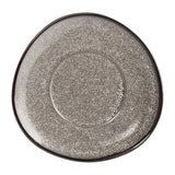 Olympia Mineral Triangular Cappuccino Saucer Grey Stone 150mm (Pack of 6) - DF182 Olympia Crockery Olympia   