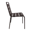 Bolero Amalfi Slatted Steel Side Chairs Black (Pack of 4) - CS728 Metal Dining Chairs Bolero   
