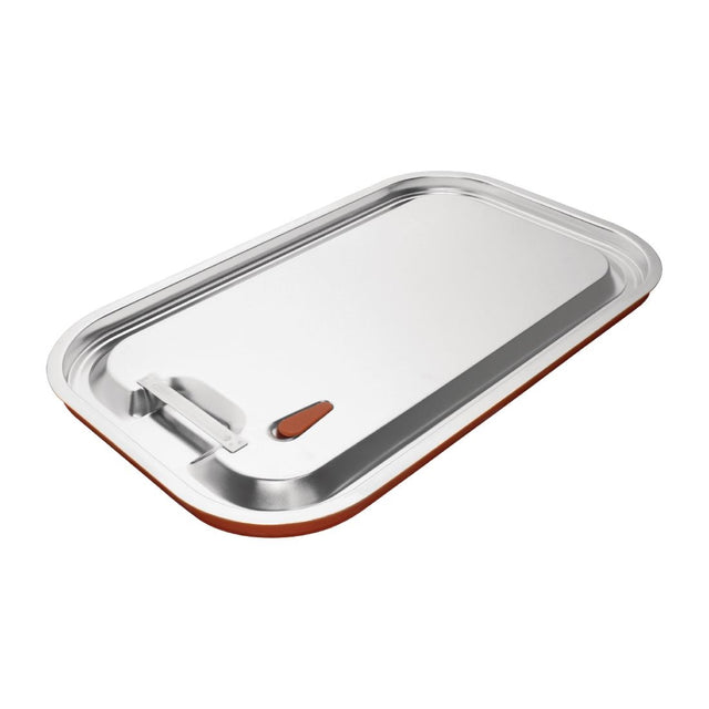Vogue Stainless Steel and Silicone Sealable 1/1 Gastronorm Lid - CP268  Vogue   