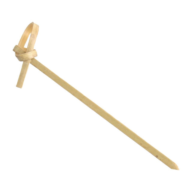 Fiesta Compostable Bamboo Looped Skewers 90mm (Pack of 100) - DK396  Fiesta   