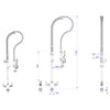 Hamoki Commercial Pre-Rinse Spray Arm Tap with Double Inlet | 231054 Pre-Rinse Jets & Sprays Hamoki