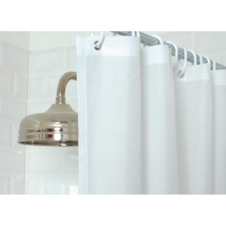 Mitre Essentials Plain Shower Curtain White - GT798  Mitre Essentials   