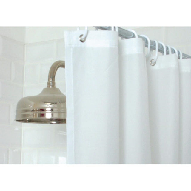 Mitre Essentials Plain Shower Curtain White - GT798  Mitre Essentials   