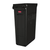 Rubbermaid Slim Jim Container With Venting Channels Black 87Ltr - CP653  Slim Jim   