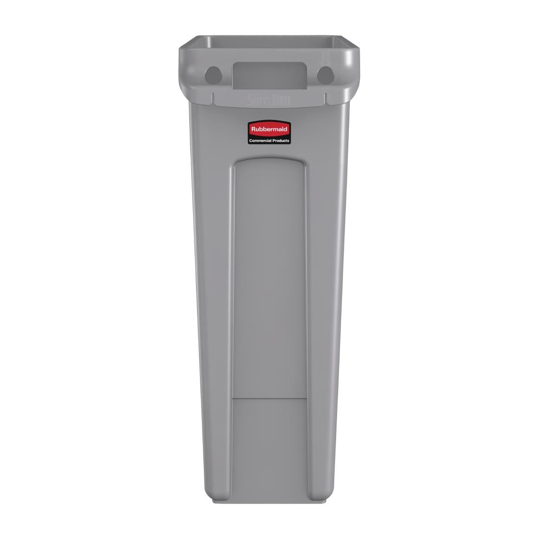 Rubbermaid Slim Jim Container With Venting Channels Grey 87Ltr - F649  Slim Jim   