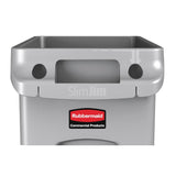 Rubbermaid Slim Jim Container With Venting Channels Grey 87Ltr - F649  Slim Jim   