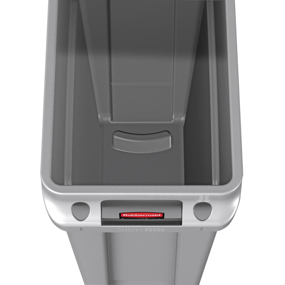 Rubbermaid Slim Jim Container With Venting Channels Grey 87Ltr - F649  Slim Jim   