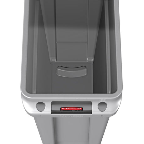 Rubbermaid Slim Jim Container With Venting Channels Grey 87Ltr - F649  Slim Jim   
