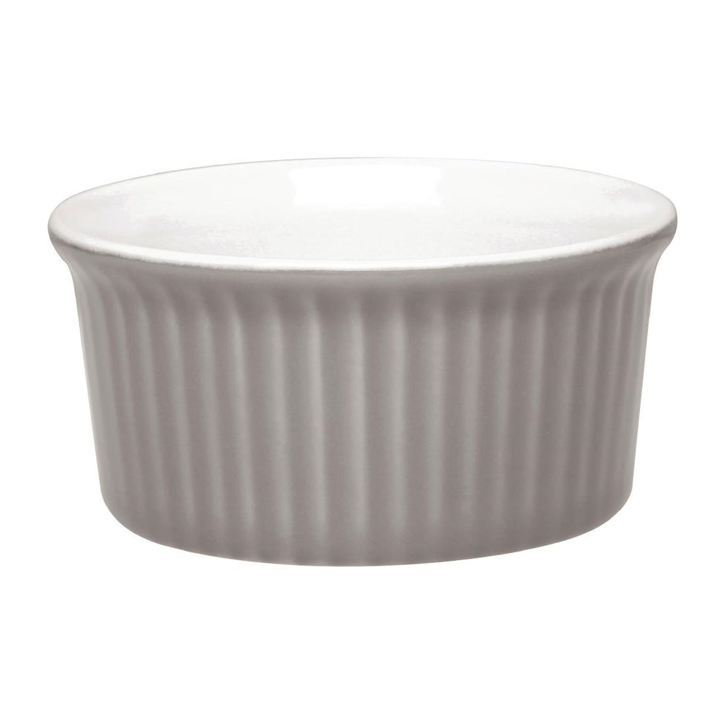 Olympia Pastel Ramekin Grey 70ml (Pack of 12) - DC801 Olympia Crockery Olympia   