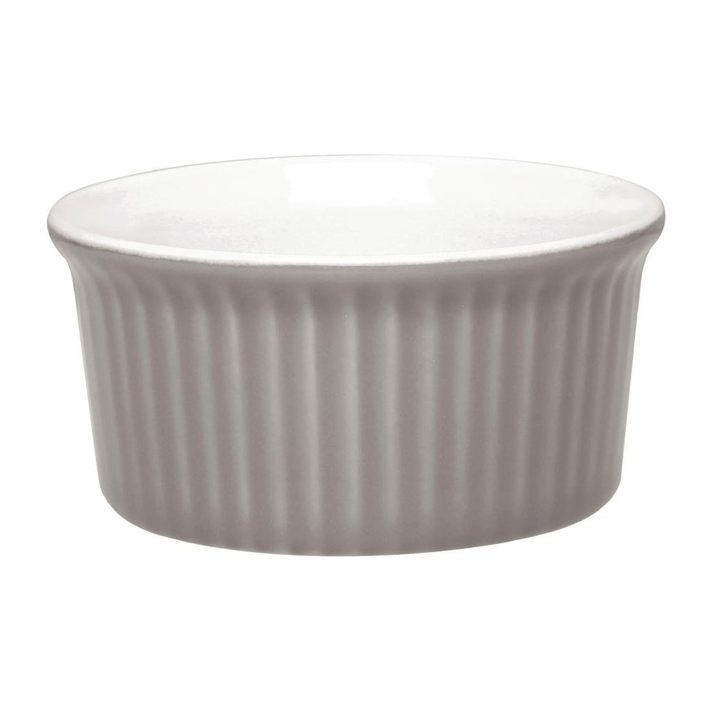 Olympia Pastel Ramekin Grey 145ml (Pack of 12) - DC806 Olympia Crockery Olympia   