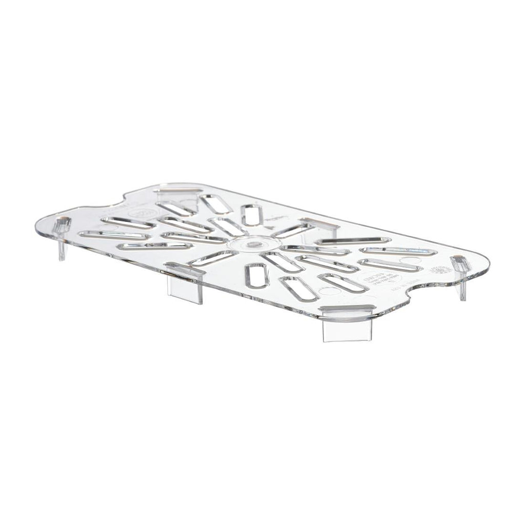 Cambro Polycarbonate 1/4 Gastronorm Tray Drain Shelf - DM749  Cambro   