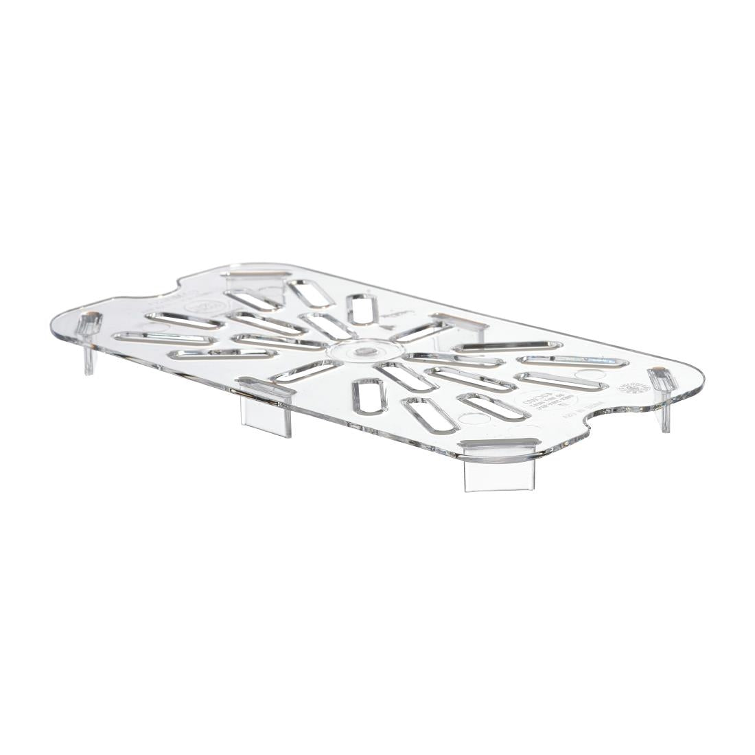 Cambro Polycarbonate 1/4 Gastronorm Tray Drain Shelf - DM749  Cambro   