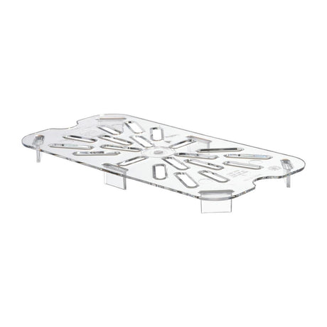 Cambro Polycarbonate 1/4 Gastronorm Tray Drain Shelf - DM749  Cambro   