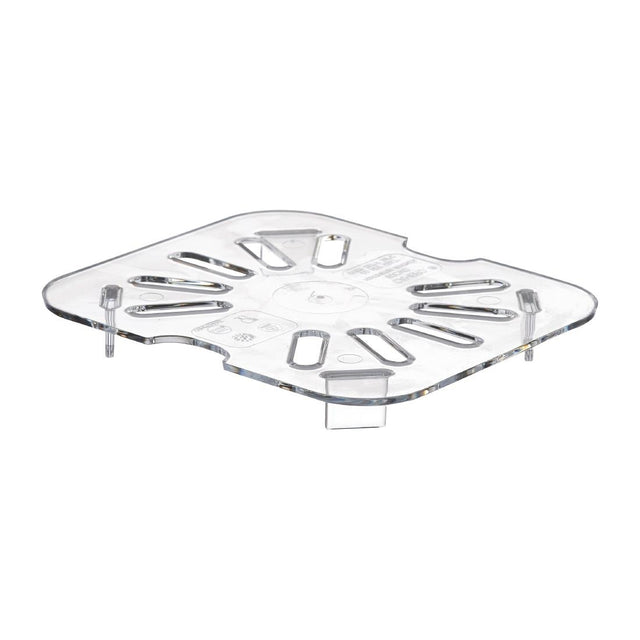 Cambro Polycarbonate 1/6 Gastronorm Tray Drain Shelf - DM755  Cambro   