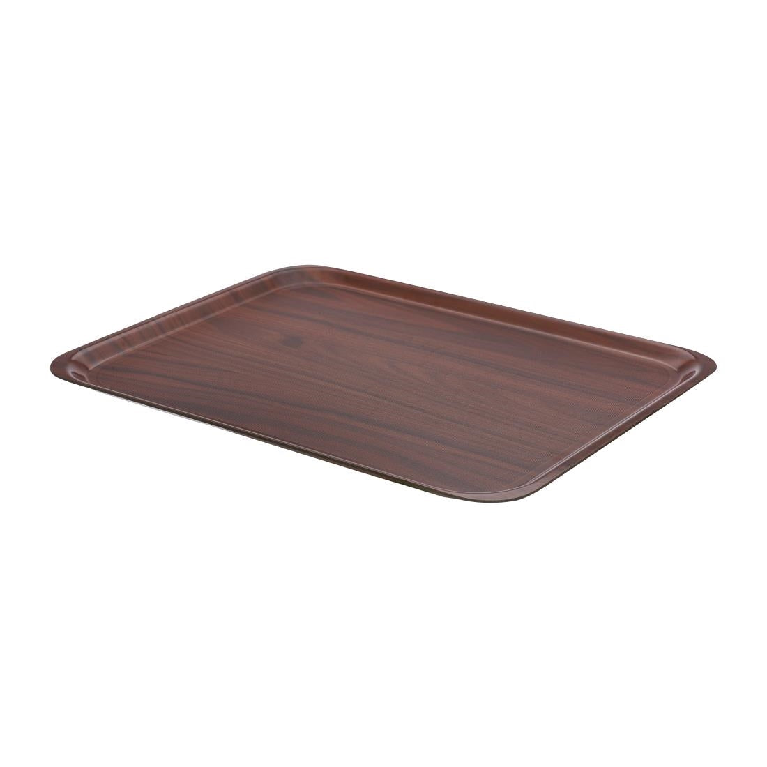 Cambro Mykonos Laminate Canteen Tray Walnut 460mm - DM797  Cambro   