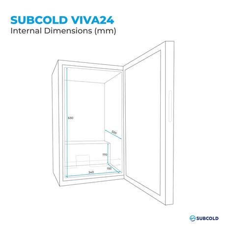 Subcold Viva24 LED Wine Cooler Wine Fridge Subcold Ltd