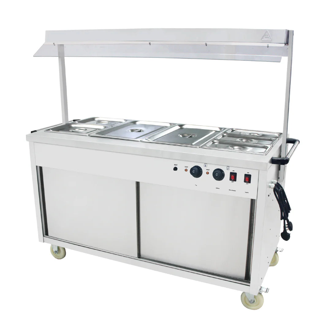 Hamoki Hot Cupboard Food Warmer Mobile Cart with Heated Lights | 291006 Hot Cupboards Hamoki