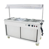 Hamoki Hot Cupboard Food Warmer Mobile Cart with Heated Lights | 291006 Hot Cupboards Hamoki