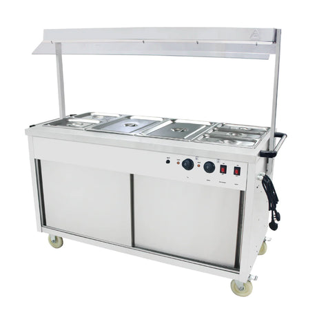 Hamoki Hot Cupboard Food Warmer Mobile Cart with Heated Lights | 291006 Hot Cupboards Hamoki