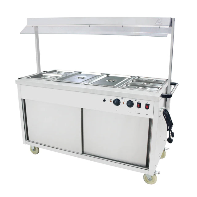 Hamoki Hot Cupboard Food Warmer Mobile Cart with Heated Lights | 291006 Hot Cupboards Hamoki