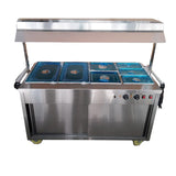Hamoki Hot Cupboard Food Warmer Mobile Cart with Heated Lights | 291006 Hot Cupboards Hamoki
