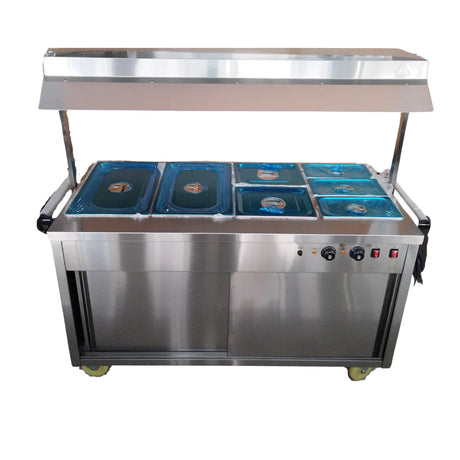Hamoki Hot Cupboard Food Warmer Mobile Cart with Heated Lights | 291006 Hot Cupboards Hamoki