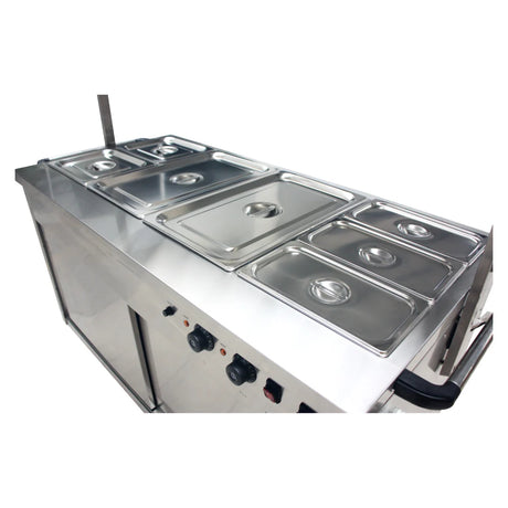 Hamoki Hot Cupboard Food Warmer Mobile Cart with Heated Lights | 291006 Hot Cupboards Hamoki