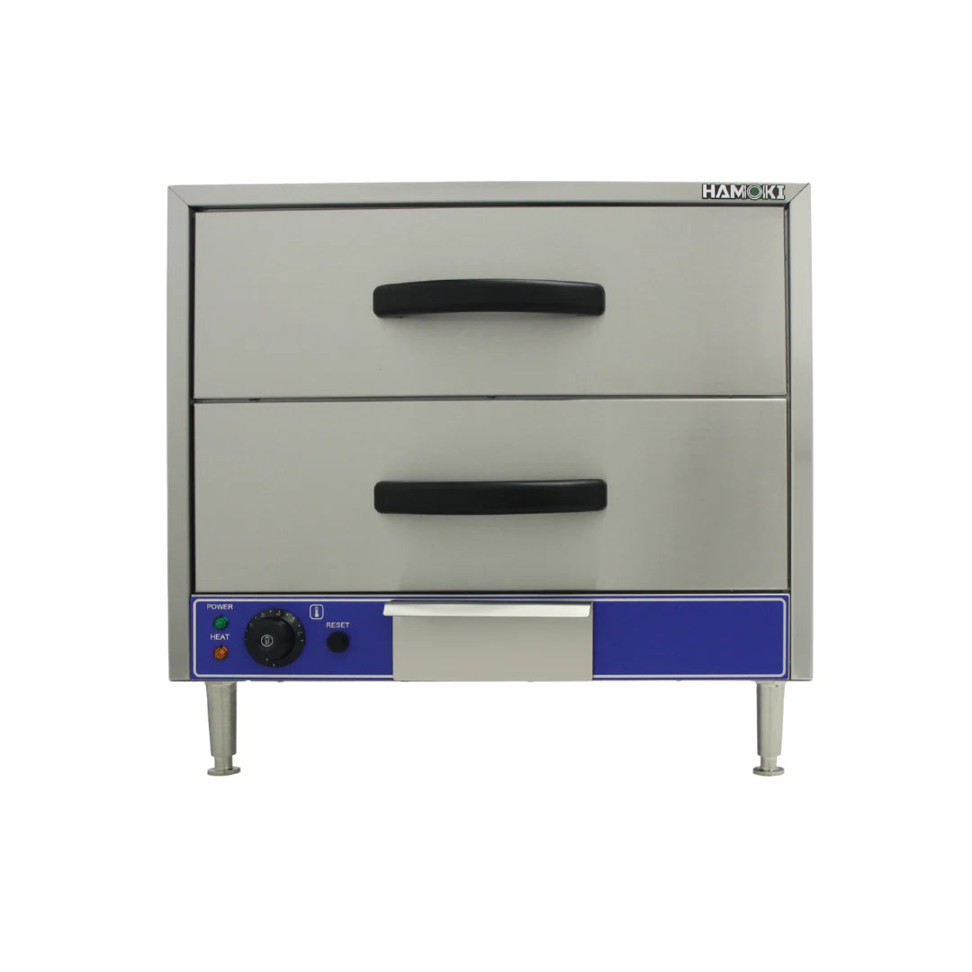 Hamoki Food Warming Drawers - Commercial Hot Holding 2 Drawer Unit Wet Heat | 291012 Food Warming Drawers Hamoki