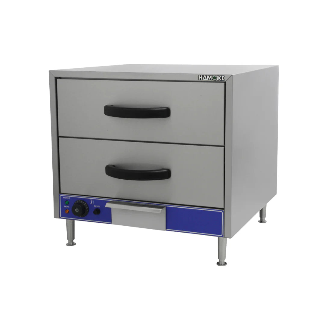 Hamoki Food Warming Drawers - Commercial Hot Holding 2 Drawer Unit Wet Heat | 291012 Food Warming Drawers Hamoki