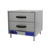 Hamoki Food Warming Drawers - Commercial Hot Holding 2 Drawer Unit Wet Heat | 291012 Food Warming Drawers Hamoki