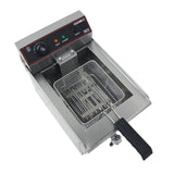 Hamoki Countertop Commercial Electric Fryer - 9.5 Litre Single Tank with Drain Tap | 291018 Countertop Electric Fryers Hamoki