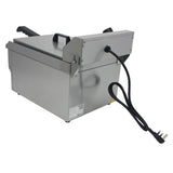 Hamoki Countertop Commercial Electric Fryer - 9.5 Litre Single Tank with Drain Tap | 291018 Countertop Electric Fryers Hamoki