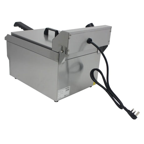Hamoki Countertop Commercial Electric Fryer - 9.5 Litre Single Tank with Drain Tap | 291018 Countertop Electric Fryers Hamoki