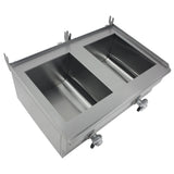 Hamoki Countertop Commercial Electric Fryer - 2 x 9.5 Litre Twin Tank with Drain Taps | 291019 Countertop Electric Fryers Hamoki