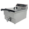 Hamoki Countertop Commercial Electric Fryer - 11.5 Litre Single Tank with Drain Tap | 291020 Countertop Electric Fryers Hamoki