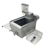 Hamoki Countertop Commercial Electric Fryer - 11.5 Litre Single Tank with Drain Tap | 291020 Countertop Electric Fryers Hamoki