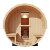 Kove 5-6 Person Spruce Barrel Sauna with Front Porch & 8kW Electric Heater | KOVE-BAR6 Outdoor Barrel Electric Heated Saunas Kove Designs